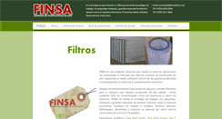 Desktop Screenshot of finsafiltros.com