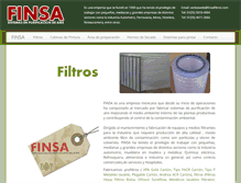 Tablet Screenshot of finsafiltros.com